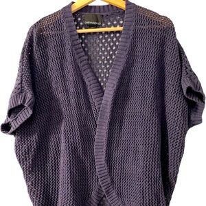 Cynthia Rowley Dark Blue Knit Cardigan, Size M